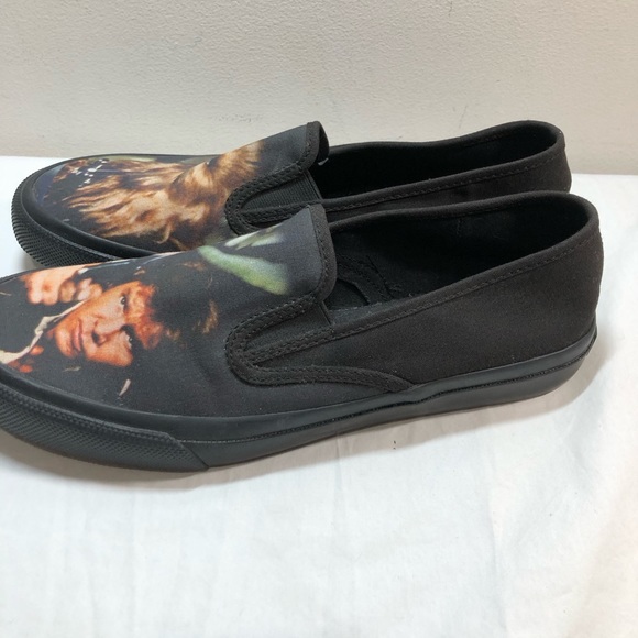 Sperry STAR WARS Han Solo & Chewbacca Mens Slip On Black Casual Shoes USA 9.5 - Picture 2 of 10